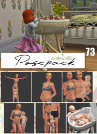 Sims 4 infant CC  Posepack_073 [Anna&Bibi] by Gabriely Cardozo