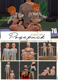 Sims 4 infant CC  Posepack_076 [Anna&Bibi] by Gabriely Cardozo