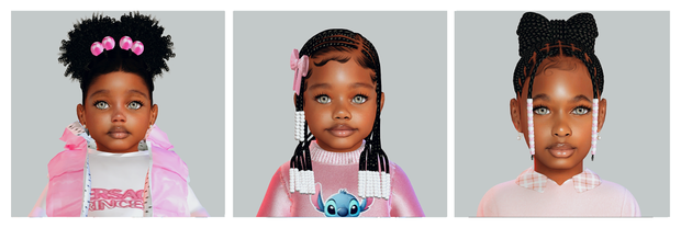 Sims 4 infant CC Raven – Infant, Toddler & Child versions by DepressedSimmer