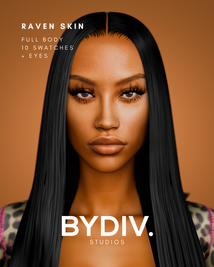 Sims 4 skins CC RAVEN SKIN by BYDIV. studios