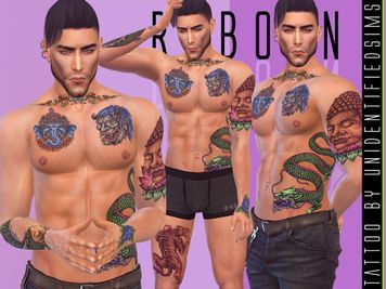 Sims 4 knee tattoo CC Reborn Tattoo by UNIDENTIFIEDSIMS