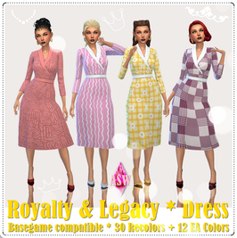 Sims 4 royalty CC Royalty & Legacy * Dress by Annett Herrler