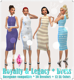 Sims 4 royalty CC Royalty & Legacy * Dress by Annett Herrler