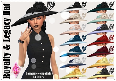 Sims 4 royalty CC Royalty & Legacy * Hat by ASW