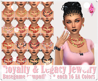 Sims 4 royalty CC Royalty & Legacy Jewelry by ASW