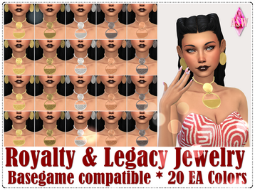 Sims 4 royalty CC Royalty & Legacy Jewelry by ASW