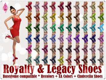 Sims 4 royalty CC Royalty & Legacy Shoes by ASW