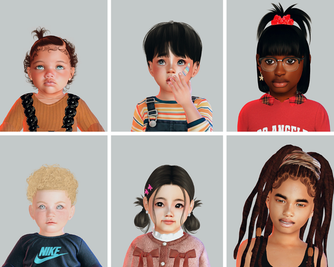 Sims 4 infant CC Sim Dump #59 - Infants, toddlers, and children by DepressedSimmer