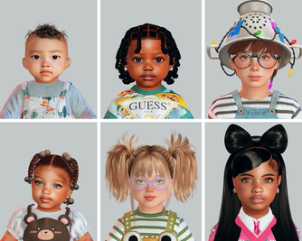 Sims 4 infant CC Sim Dump #61 - Infants, toddlers, and children by DepressedSimmer
