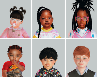 Sims 4 infant CC Sim Dump #62 - Infants, toddlers, and children by DepressedSimmer