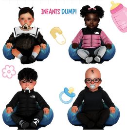 Sims 4 infant CC by deepmoon