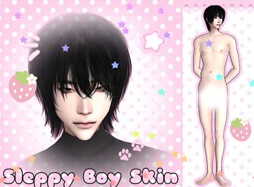 Sims 4 skins CC ꒱ Sleppy Boy Skin + Towa Set Ꮺ୧ ˚ by ellie ྀི˖ ࣪