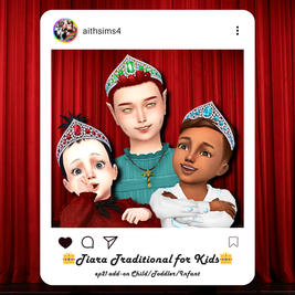 Sims 4 infant CC Tiara Traditional for Kids updated03.12.2026 by aith