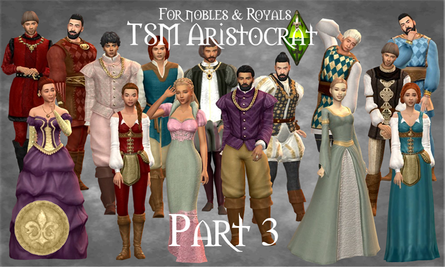 Sims 4 aesthetic clothing CC TSM Aristocrat Clothing - Part 3 by ingeli