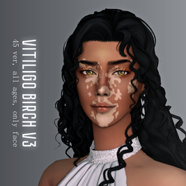 Sims 4 skins CC Vitiligo "Birch" Version 3 by Jarride